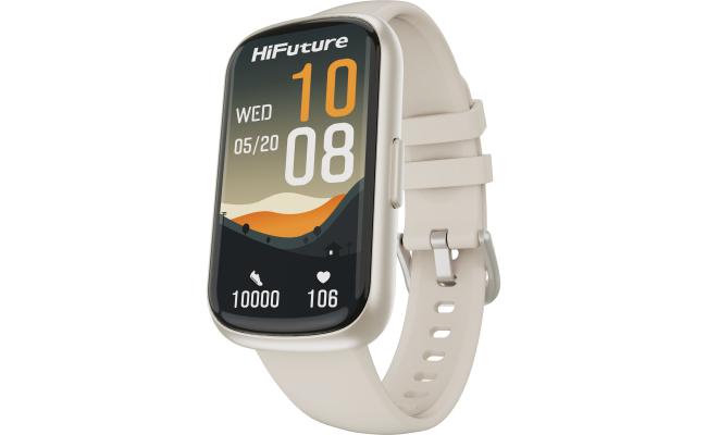 HiFuture EV02 Bluetooth Smart Calling Watch, 1.47 Inch IPS Display, 7 Days Daily Use, 100+ Sport Mode, Heart Rate Monitoring, IP68 Waterproof Smart Watch - Silver Grey